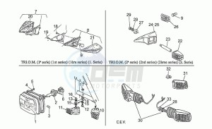 Le Mans 1000 drawing Headlight-turn signal