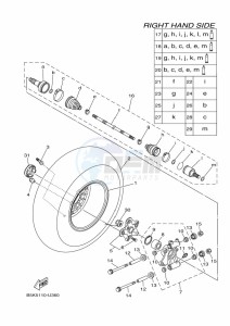 YFM700FWBD YFM7NKPHK (B5KF) drawing REAR WHEEL 2