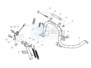 Beverly 300 ie ABS E4 (EMEA) drawing Stand/s