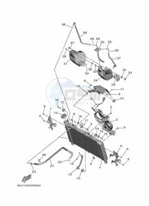 TRACER 9 MTT890 (B5U1) drawing RADIATOR & HOSE