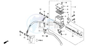 NSS250 drawing RR. BRAKE MASTER CYLINDER