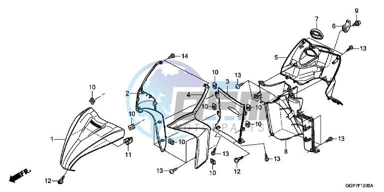 FRONT COVER/INNER COVER (NSC50/MPD/WH)