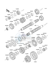 ZX 636 C [NINJA ZX-6R] (C1) C1 drawing TRANSMISSION