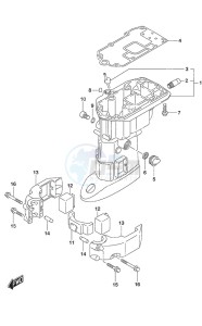 DF 25A drawing Drive Shaft Housing Non-Remote Control