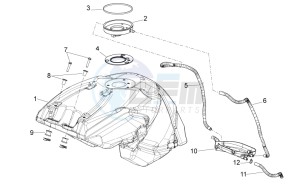 Shiver 750 USA USA drawing Fuel Tank