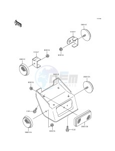 KDX 250 D [KDX250] (D1-D4) [KDX250] drawing REFLECTORS