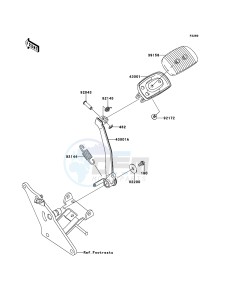 VN1700_CLASSIC_ABS VN1700FDF GB XX (EU ME A(FRICA) drawing Brake Pedal