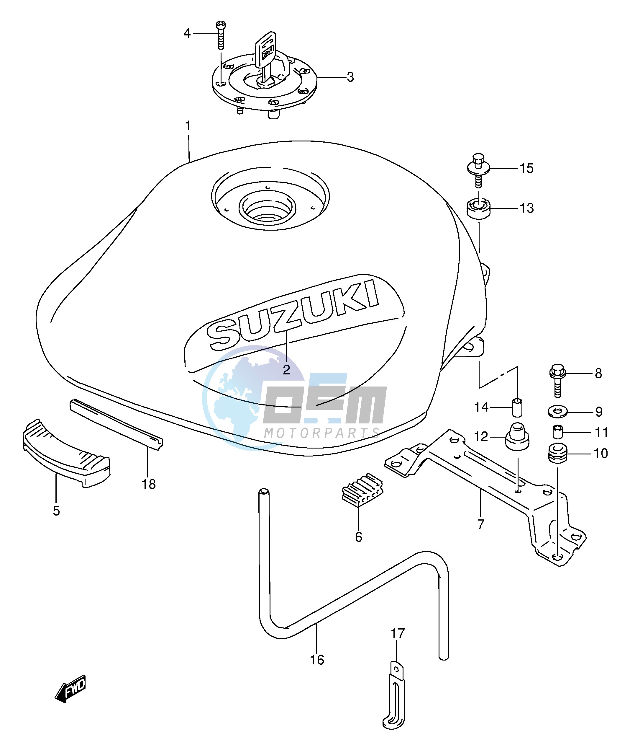 FUEL TANK (MODEL S T)