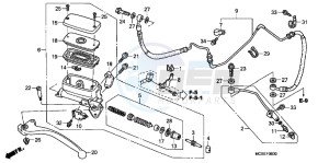 ST1300AC Pan Europoean -ST1300 CH drawing CLUTCH MASTER CYLINDER