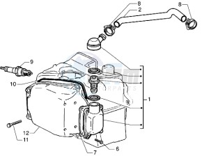 X9 125 drawing Oil drain valve