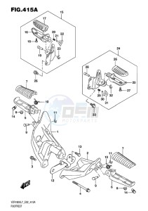 VZR1800BZ BOULEVARD EU drawing FOOTREST