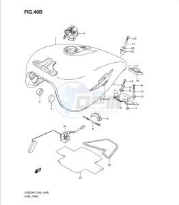 VZ800K9 drawing FUEL TANK (MODEL K9)