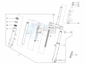 Typhoon 125 4T 2V E3 (NAFTA) USA drawing Fork/steering tube - Steering bearing unit