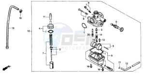 NSR50F drawing CARBURETOR