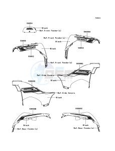 KVF750_4X4 KVF750D9F EU GB drawing Decals(Black)(EU,UK)