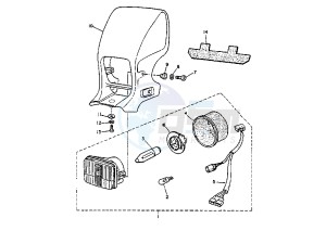 TT E 600 drawing HEADLIGHT