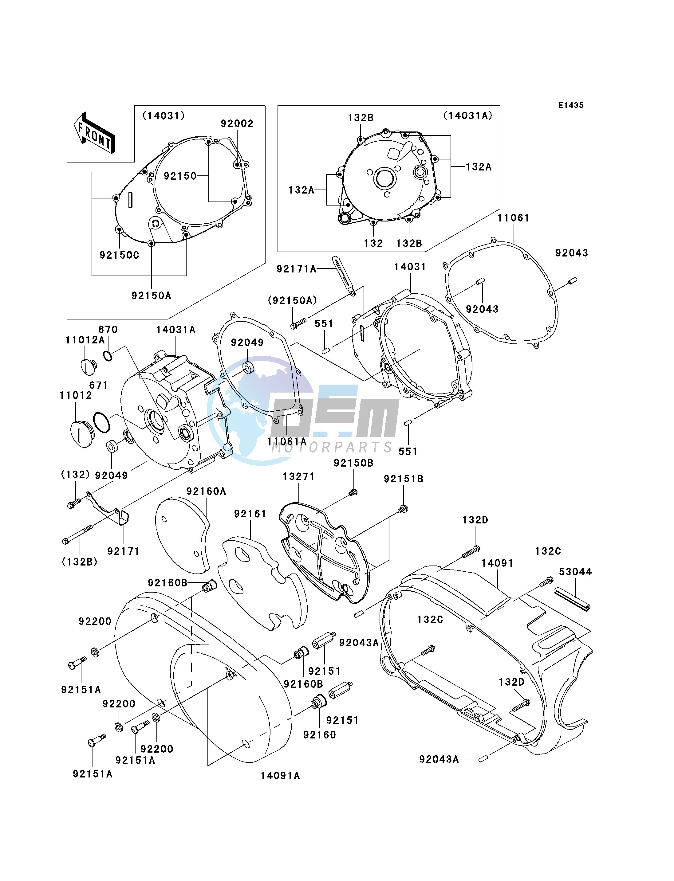 LEFT ENGINE COVER-- S- -