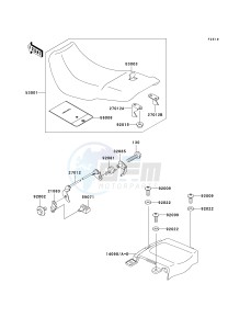 EX 500 D [NINJA 500R] (D10-D12) [NINJA 500R] drawing SEAT