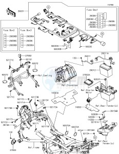 VERSYS 650 ABS KLE650FHFA XX (EU ME A(FRICA) drawing Chassis Electrical Equipment