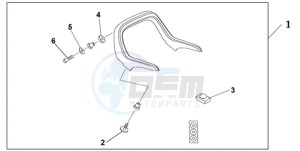 GL18009 Australia - (U / AB NAV) drawing SPOILER ACCENT TR