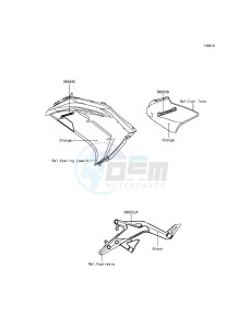 ER-6F EX650EEF XX (EU ME A(FRICA) drawing Decals(Orange)