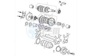 RCR 50 (CH, SC) drawing Gear box