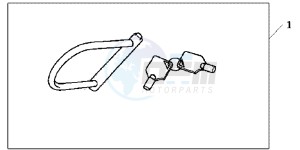 VFR1200XDC drawing U LOCK