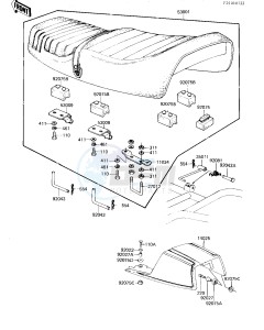 KZ 1300 A (A4) drawing SEAT_SEAT COVER