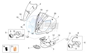 Tuono 1000 drawing Front body - front fairing