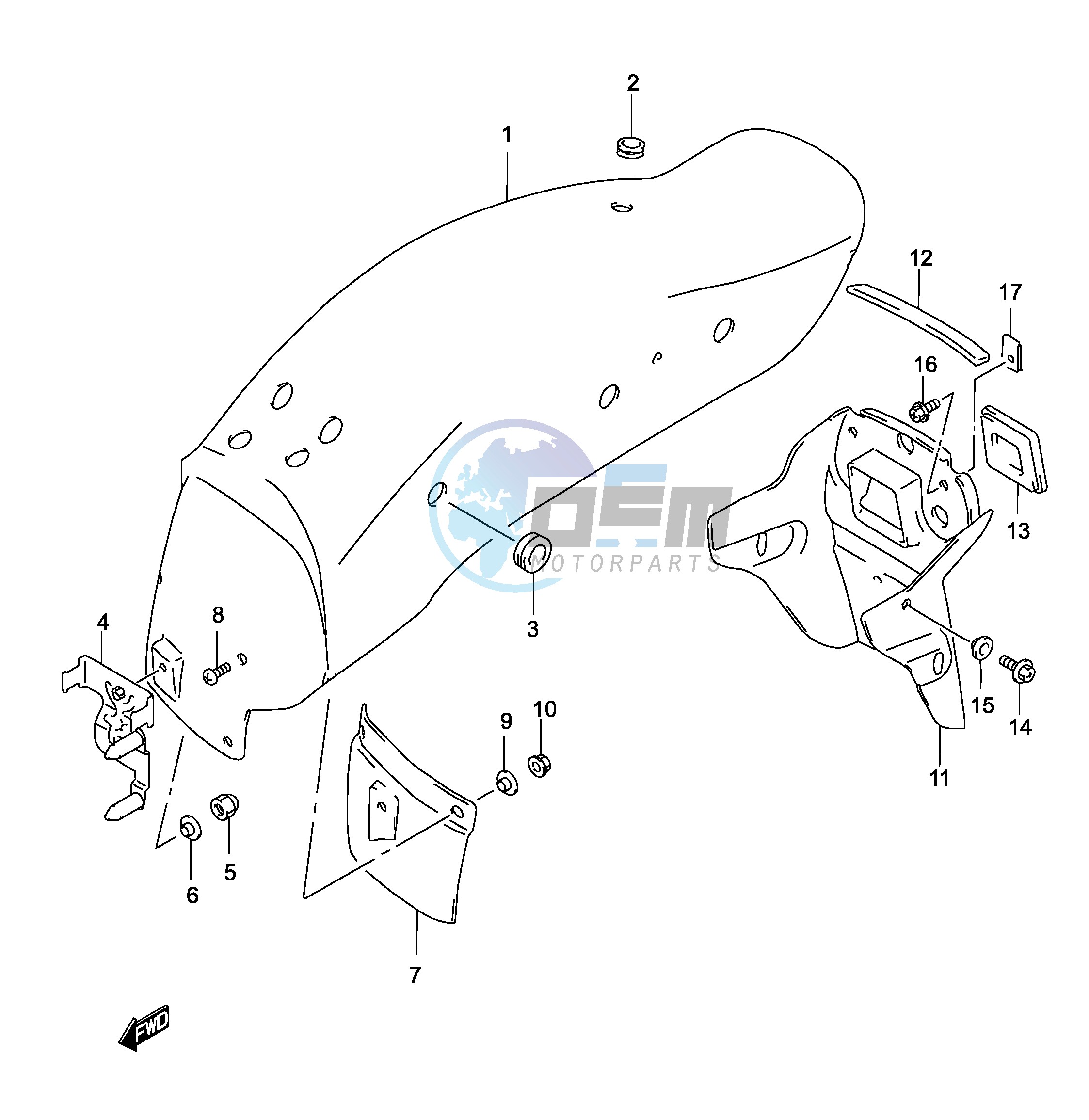 REAR FENDER (MODEL K2)