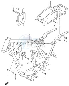 GZ250 (P34) drawing FRAME