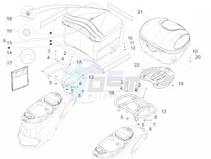 Liberty 50 4T PTT NEXIVE drawing Rear luggage rack