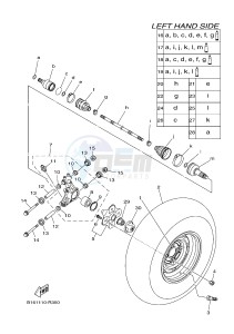 YFM700FWBD YFM70KPHH KODIAK 700 EPS HUNTER (2SMF) drawing REAR WHEEL