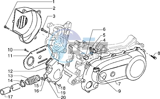 Clutch cover-scrool cover