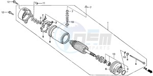 TRX350FM FOURTRAX 350 4X4 drawing STARTING MOTOR