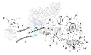 Scarabeo 50 4T E2 drawing Oil pump