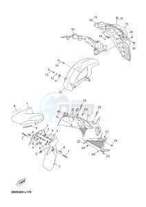 YPR250RA XMAX 250 ABS EVOLIS 250 ABS (1YS7 1YS7 1YS7) drawing FENDER