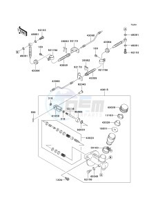 KAF 950 E [MULE 3010 TRANS4X4 DIESEL] (E8F) E8F drawing MASTER CYLINDER