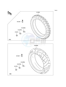 EX 650 A [NINJA 650R] (A6F-A8F) A7F drawing TIRES