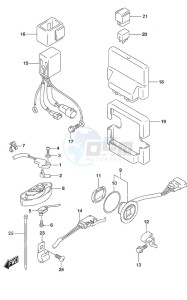 DF 250 drawing PTT Switch/Engine Control Unit SS Model