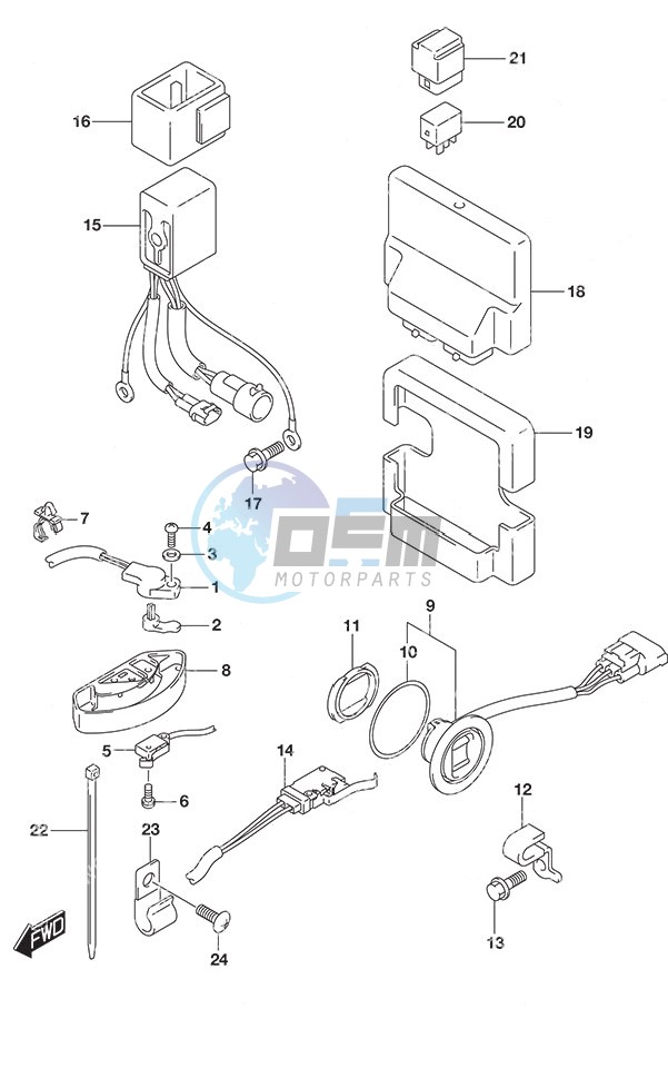 PTT Switch/Engine Control Unit SS Model