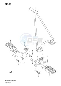 RM-Z250 (E19) drawing FOOTREST