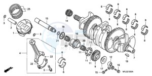 CBR1000RA9 France - (F / ABS CMF MME) drawing CRANKSHAFT/PISTON