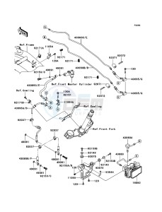 Z750_ABS ZR750M9F GB XX (EU ME A(FRICA) drawing Brake Piping