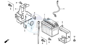 C90 drawing BATTERY (C90P/T)