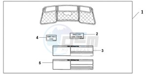 GL18009 Australia - (U / AB NAV) drawing INNER TRUNK LID ORG