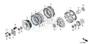 CBR125RWB CBR125RW E drawing CLUTCH