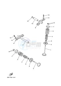 XT250 XT250D SEROW (1YB3) drawing VALVE