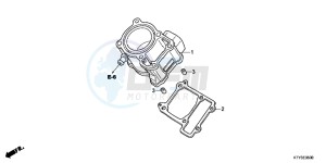 CBR125RD CBR125R E drawing CYLINDER