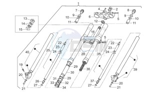 RX 125 (eng. 122cc) drawing Front fork 1995-1997